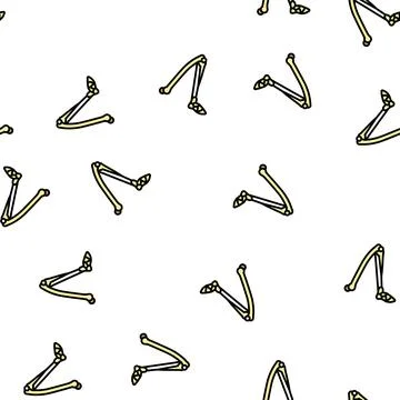 Leg bone vector seamless pattern イラスト素材