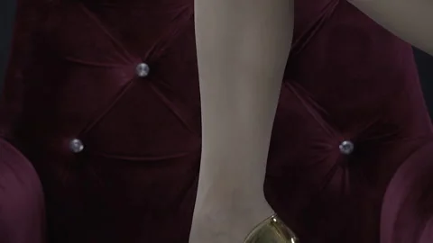 Leg in the chair  Video stock 141510504
