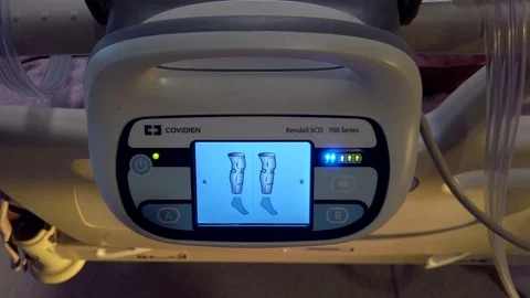 Leg compression technology in hospital Stock Footage 103865762