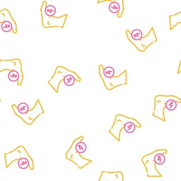 Leg cutting ache when walking vector seamless pattern 스톡 일러스트
