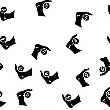 Leg cutting ache when walking glyph vector seamless pattern イラスト素材