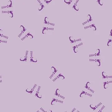 Leg elf cute glyph vector seamless pattern Stock Illustration