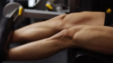 Leg extension.Loop Stock Footage 55008308