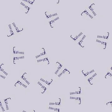 Leg feet elf glyph vector seamless pattern Stock Illustration