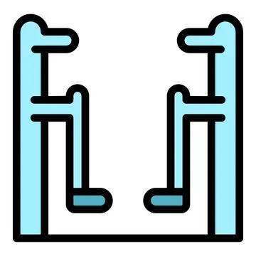 Leg gym equipment icon vector flat Stock Illustration