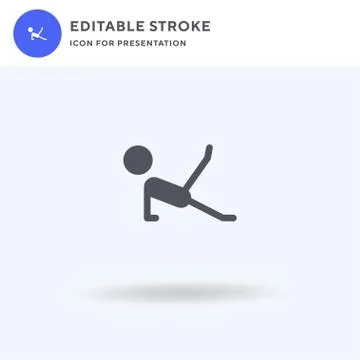 Leg icon vector, filled flat sign, solid pictogram isolated on white, logo Stockillustratie