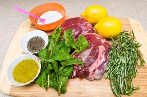 Leg of lamb Stock Photos