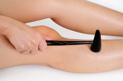 Leg massage Stock Photos