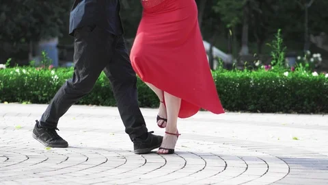 Leg movement during a tango dance Stock Footage 116494459