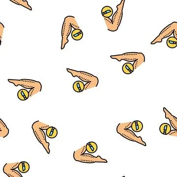 Leg plastic surgery vector seamless pattern Stock Illustration