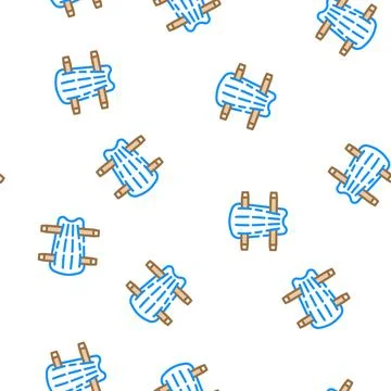 Leg protection vector seamless pattern Stock Illustration