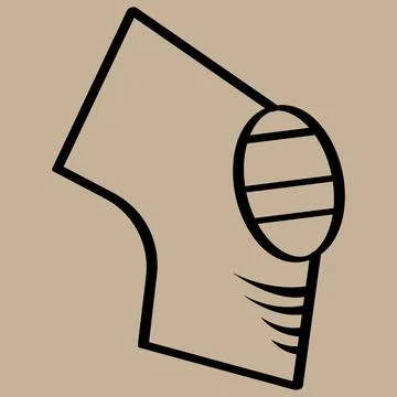 Leg protector vector illustration Stock Illustration