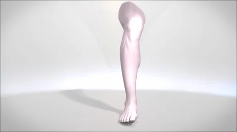 Leg With Scan With Background Video stock 61722682