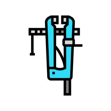 Leg vice color icon vector illustration Stock Illustration