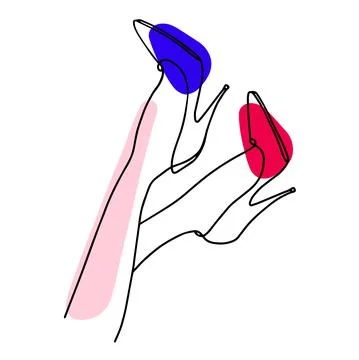 Leg_shoes Stock Illustration