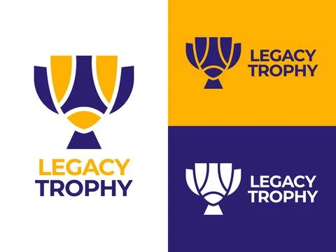 Legacy Trophy Logo Stockillustratie