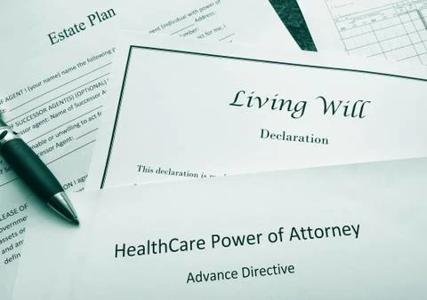 Legal and estate planning documents Stock Photos