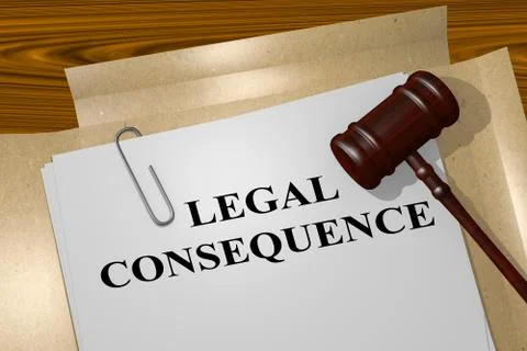 Legal Consequence concept Stock Illustration