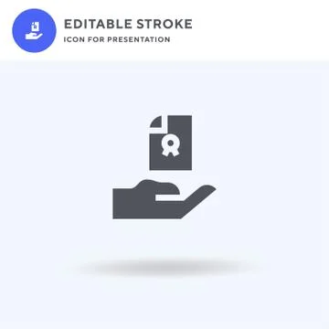 Legal Document icon vector, filled flat sign, solid pictogram isolated on whi Illustrazione stock
