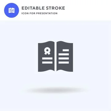 Legal Document icon vector, filled flat sign, solid pictogram isolated on white Illustrazione stock