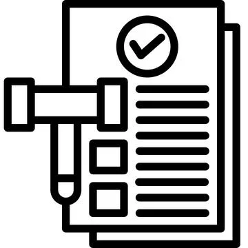 Legal Documents Vector Icon Design Illustration Stock Illustration