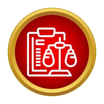 Legal judgment concept with document and justice scale icon イラスト素材
