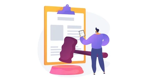 Legal statement 4K loop animation. Stock Footage 127861364