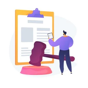 Legal statement vector concept metaphor Stock Illustration