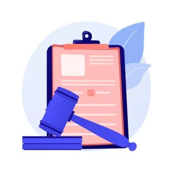 Legal statement vector concept metaphor Stock Illustration