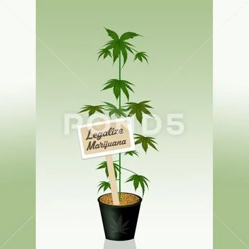 Legalize marijuana Stock Illustration