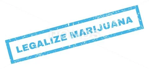 Legalize Marijuana Rubber Stamp Stock Illustration