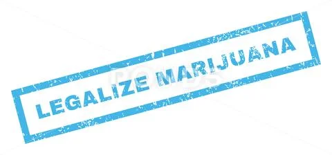 Legalize Marijuana Rubber Stamp Stock Illustration