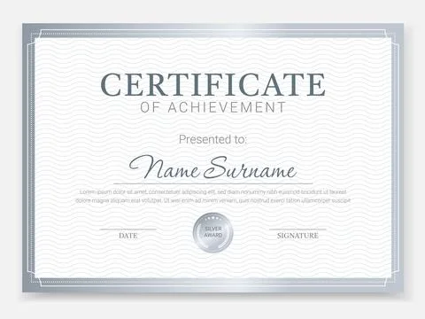 Legant Silver Diploma Stock Illustration