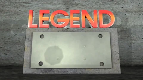Legend 3-D graphic Stock Footage 68038833