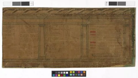 Legend to the basic plan of the city of Vienna with the Glacis and adjacen... Stock Photos