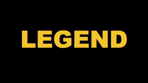LEGEND Word Text Title Reveal Animation. Modern Simple Elegant Golden Yello.. 库存影片 330280337
