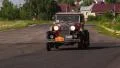 Legendary Ford Model A Cabriolet on the drive-way HD Footage