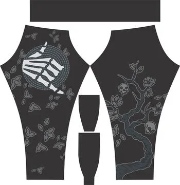 Legging Artwork Pattern Mock ups Designs templates Vectors Stock Illustration