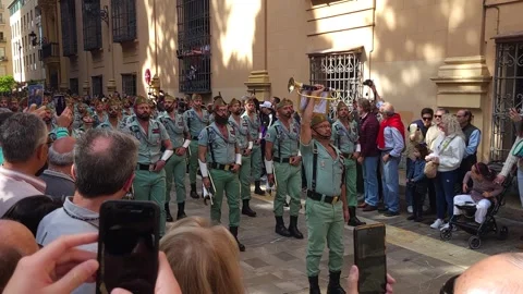 Legionarios Málaga Video stock 308033918