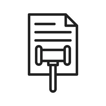 Legislation icon vector image.  Illustrazione stock