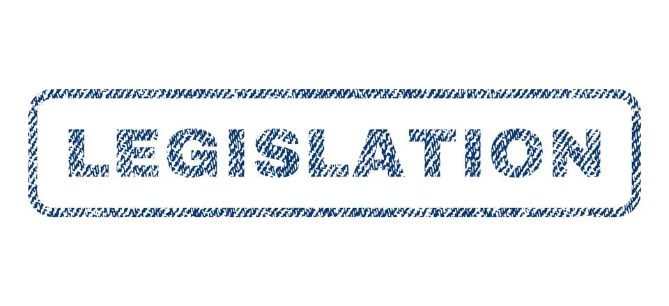 Legislation Textile Stamp Stock Illustration