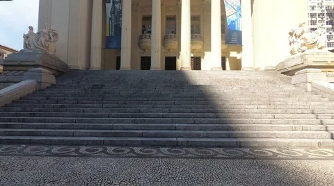 The Legislative Assembly of Rio de Janeiro, architecture (Brazil, Panorama) Vídeos de archivo 122138359
