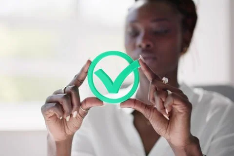 Legitimate Correct Answer - Appropriate Green Check Stock Photos