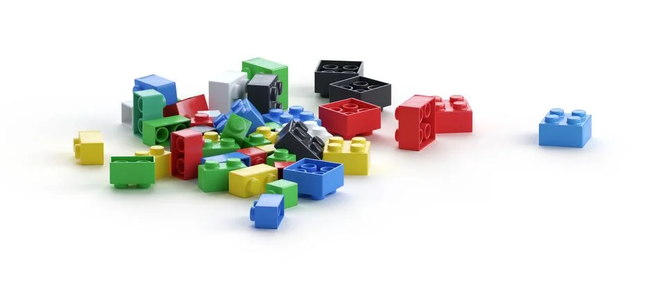 Lego Bricks Heap Foto stock