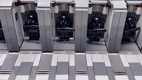 Lego Bricks mini figures Stock Footage 194499796