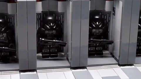 Lego Bricks mini figures Stock Footage 194502940