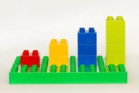 Lego chart Foto stock