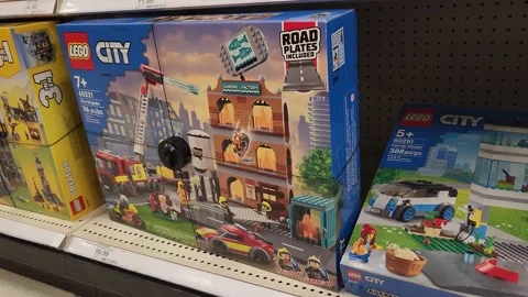 Lego City Retailer Stock Footage