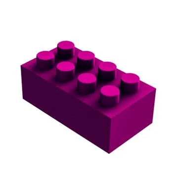 Lego cube Stock Illustration