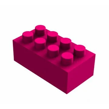 Lego cube Stock Illustration